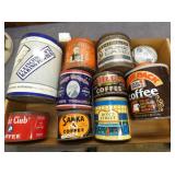 VARIOUS MOTOR OIL CANS