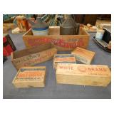 WOODEN ADVERTISING BOXES
