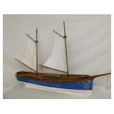 WOODEN SAIL BOAT MODEL