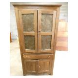 DOUBLE DOOR CUPBOARD W/ PUNCH TINS