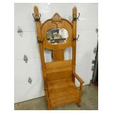 VIEW 2 CLOSEUP OVAL BEVELED MIRROR