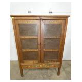 TOIL PAINTED PUNCH TIN PIE SAFE