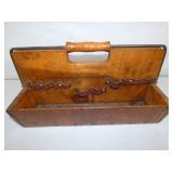 EARLY WOODEN TOOL CADDY