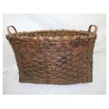 OAK DOUBLE HANDLE BASKET