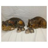 EARLY CHALKWARE CATS