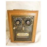 BRASS POST OFFICE LOCK BOX