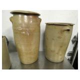 SALT GLAZE POTTERY CHURNS