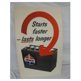 OLD STOCK AMOCO WINDOW SIGN