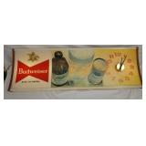 BUWEISER LIGLHTUP SIGN/CLOCK