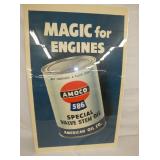 OLD STOCK AMOCO WINDOW SIGN