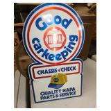 DIE CUT GOOD CARKEEPING NAPA SIGN