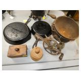 VIEW 2 CLOSEUP PRIM. ITEMS, CAST IRON