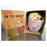 LITTTLE DOG IN BASKET TOY