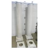 PAIR 103IN TALL FLUTED COLUMNS