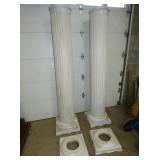 VIEW 2 CLOSEUP W/ ORIG. BASES AND TOPS