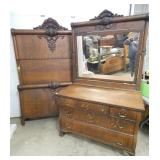 OAK 2 PIECE BEDROOM SUITE