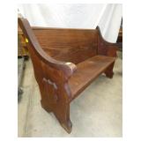 VIEW 2 CLOSEUP PINE BENCH