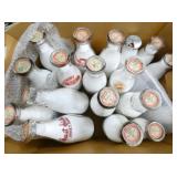 COLLECTION VARIOUS EARLY MILK BOTTLES