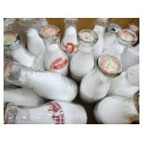 COLLECTION VARIOUS EARLY MILK BOTTLES
