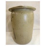 1/2 G. SIGNED H. FOX SALT GLAZE JAR