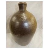 SIGNED 2G. JF BROWER SALT GLAZE JUG