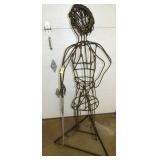 5FT. WROUGHT IRON LADY GOLFER