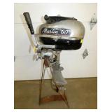 MARLIN "60" BOAT MOTOR W/ STAND