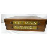 J&P COATS 2 DRAWER SPOOL CABINET