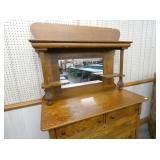 VIEW 3 OAK SIDEBOARD W/ MIRROR