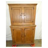 18TH CENTURY STEPBACK CUPBOARD