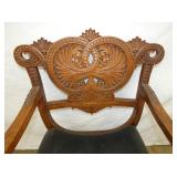 VIEW 2 CLOSEUP HEAVILY CARVED