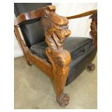 VIEW 2 CLOSEUP CARVED HEADS