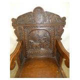 VIEW 2 CLOSEUP HEAVILY CARVED