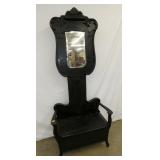 HALL SEAT W/ BEVELED MIRROR