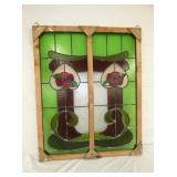 STAINED GLASS WINDOW 34X41