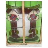 VIEW 2 CLOSEUP EARLY STAINED GLASS