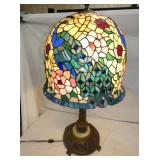 VIEW 3 GORGOUS STAINED GLASS LAMP