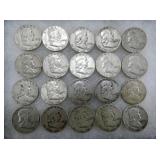 STERLING FRANKLIN HALVES