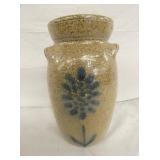 1G. SIGNED JUGTOWN CHURN W/ BLUE COBALT