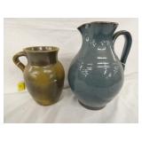 1/2G., 1G. PITCHER, FROG SKIN GLAZE