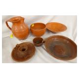 VARIOUS PCS EARLY JUGTOWN POTTERY