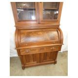 VIEW 3 WALNUT CYLINDER DESK