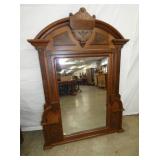 WALNUT VICTORIAN MIRROR