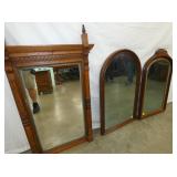 SEV. NICE WALNUT MIRRORS
