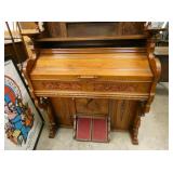 VIEW 3 CLOSEUP WALNUT ORGAN