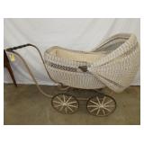 EARLY WICKER STROLLER