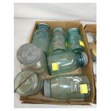 VIEW 2 CLOSEUP BLUE FRUIT JARS