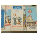 VIEW 2 CLOSEUP VARIOUS EARLY ROAD MAPS