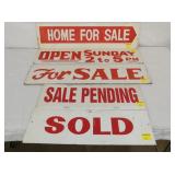VARIOUS FOR SALE SIGNS