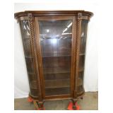 OAK CHINA W/ TWIST COLUMNS